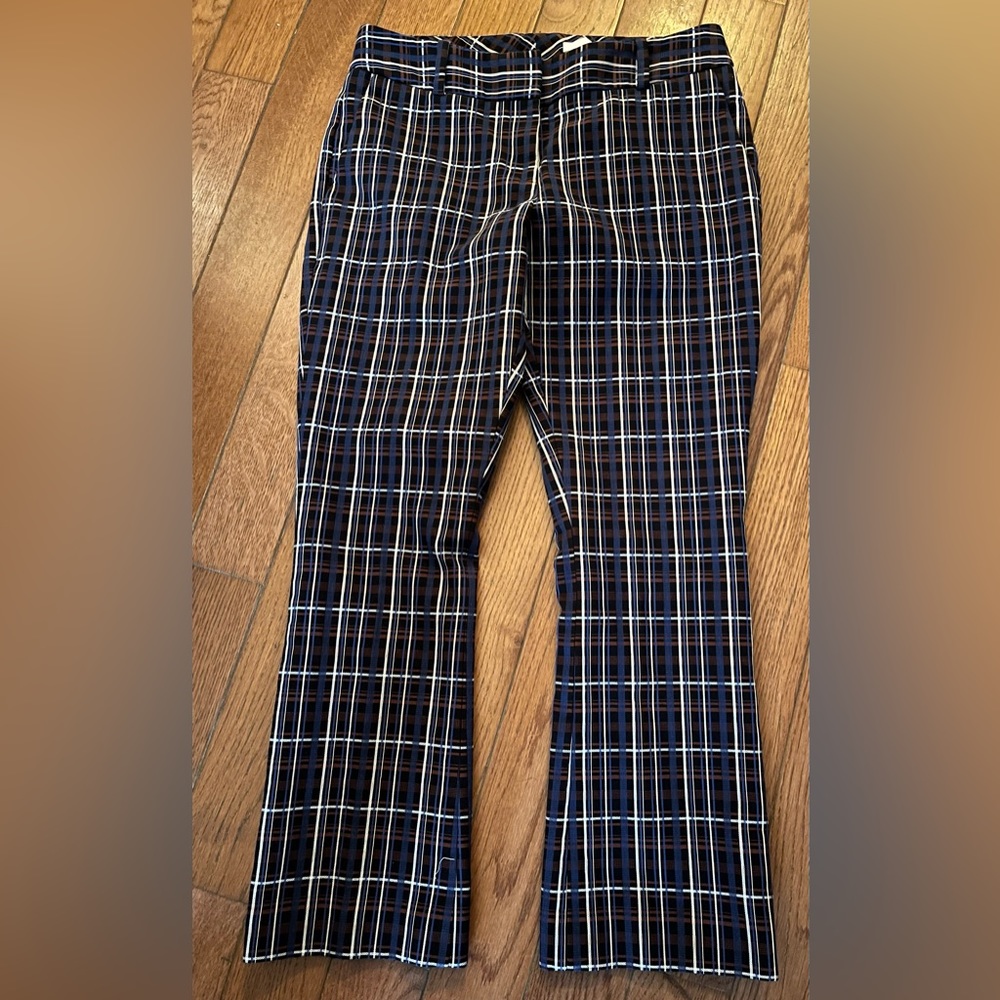 Hugo Boss Women's "Talenara2" Multi-Color Plaid Pants